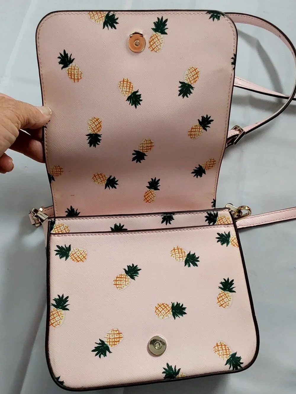 Kate Spade New York Staci Square Pineapple Printed  Bag